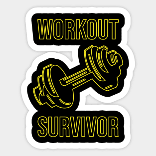 Workout survivor Sticker